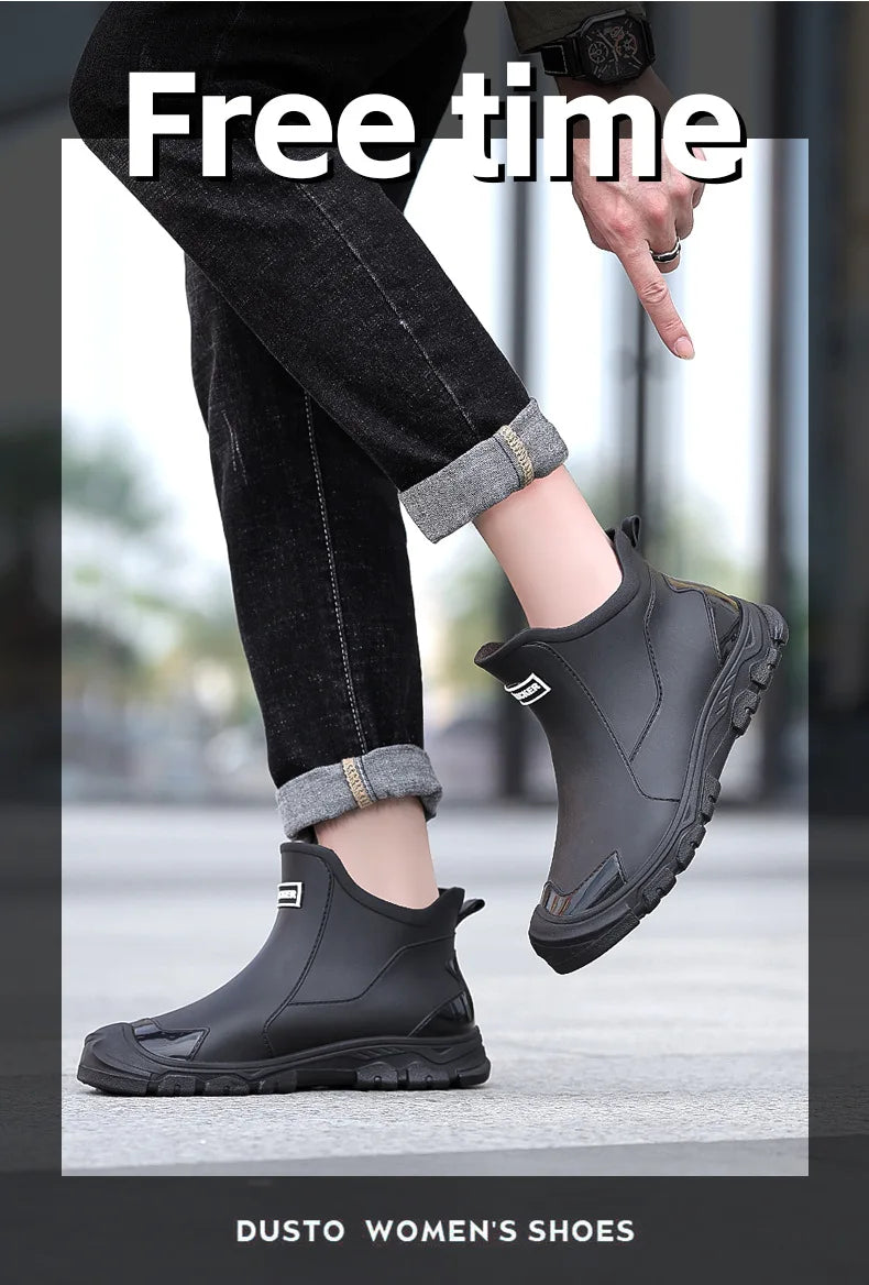 Men Waterproof Rain Boots