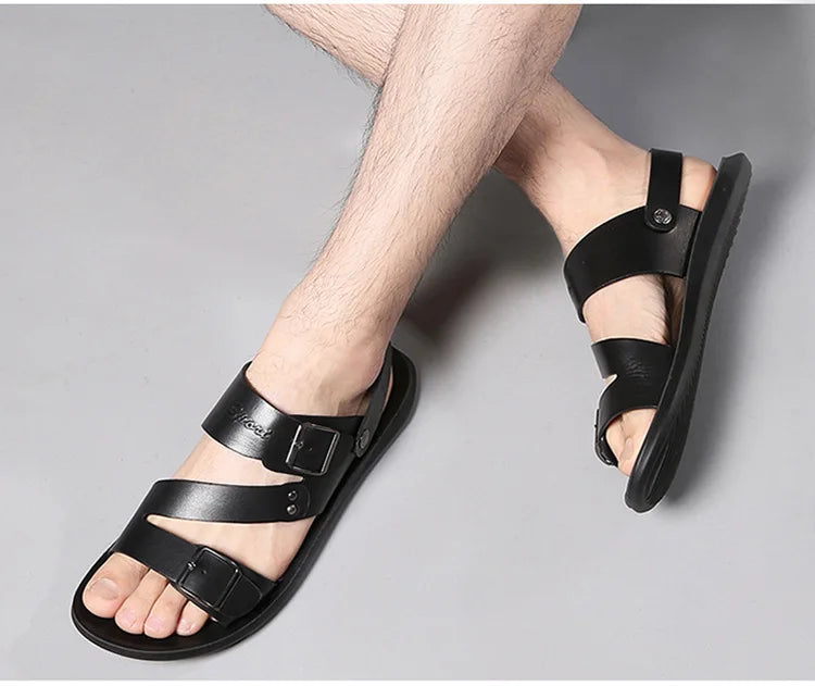 Men Soft Sole Leather Sandals