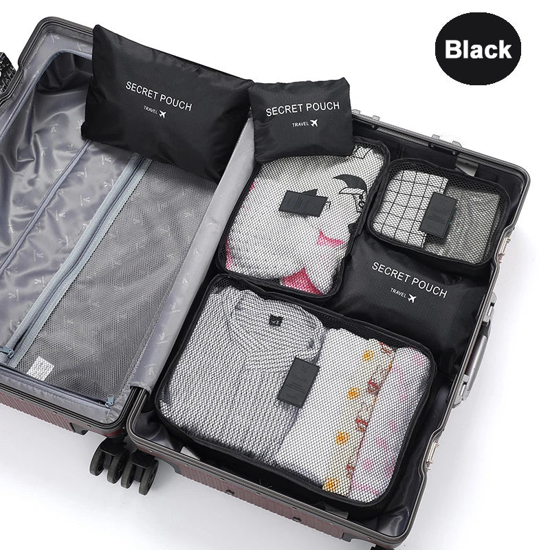 6-Piece Travel Clothes Organizer Set – Packing Cubes