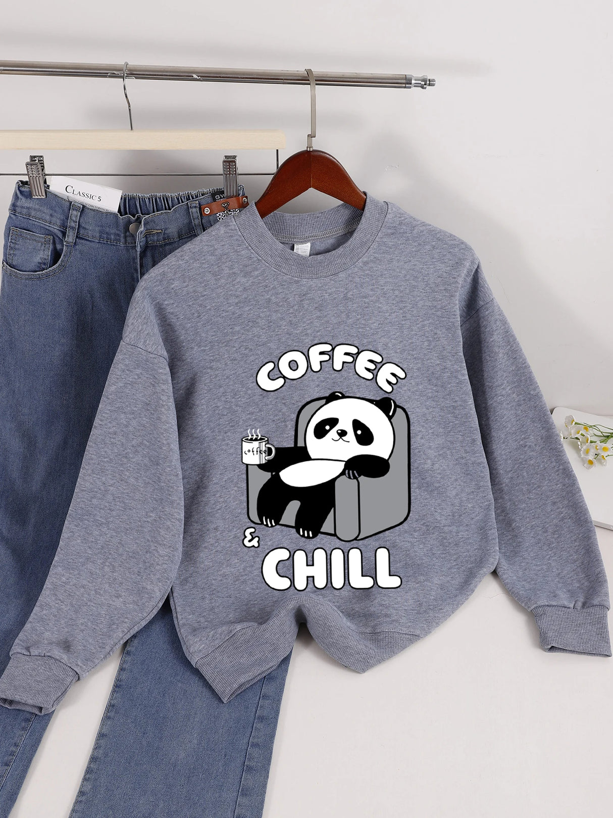 Panda Print Sweatshirt