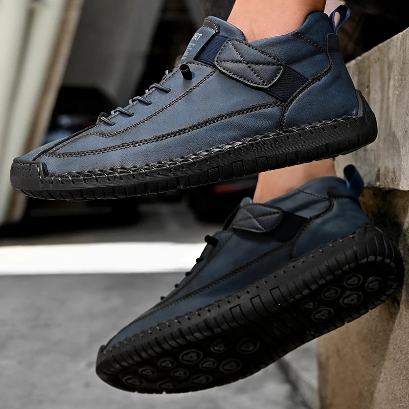 Men Handmade Leather Moccasin Loafers