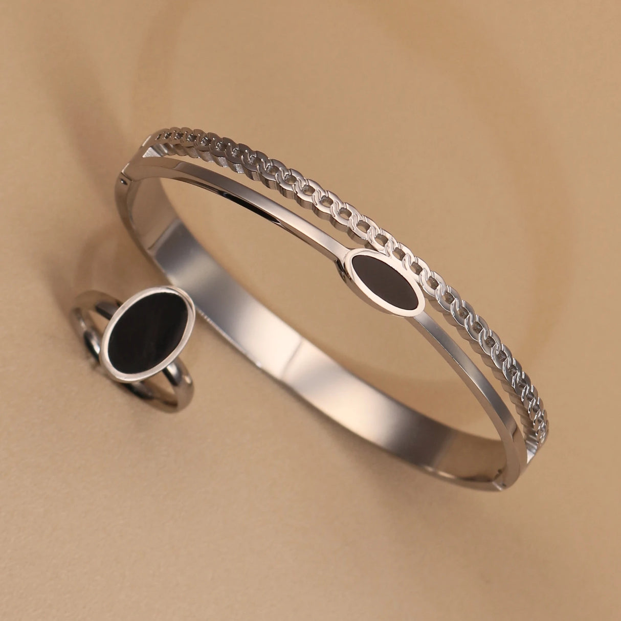 Luxury 2-in-1 Ring & Bracelet Set