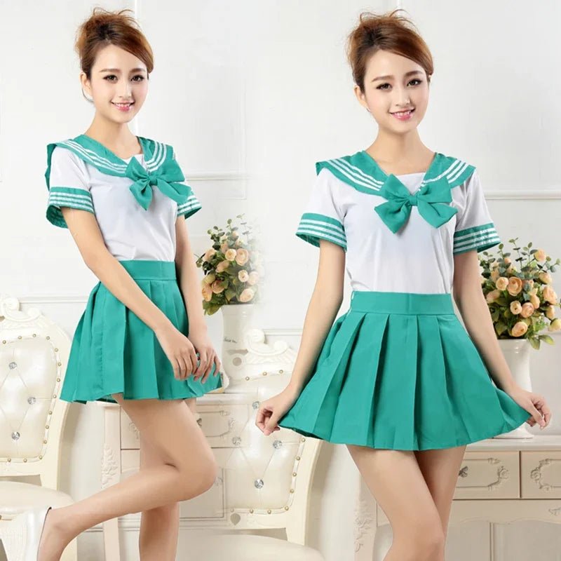 Japanese JK Sailor Schoolgirl Cosplay Uniform