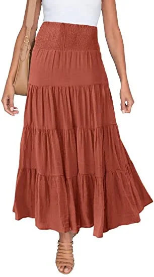 Women Boho Maxi Skirt