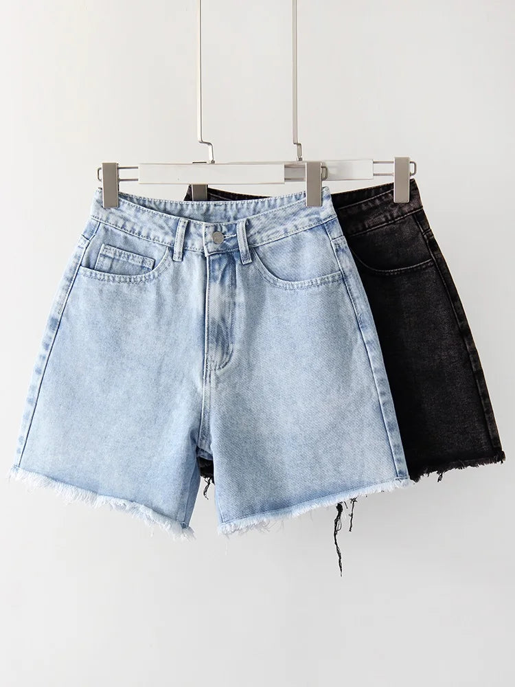 Women's Blue Casual Denim Shorts