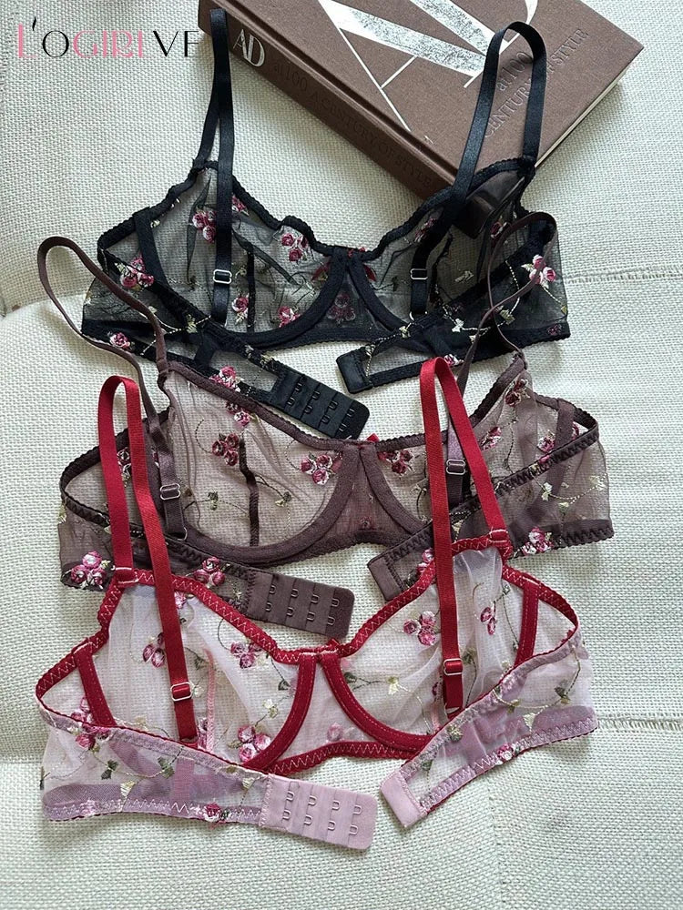 French Lace Push Up Bra Set