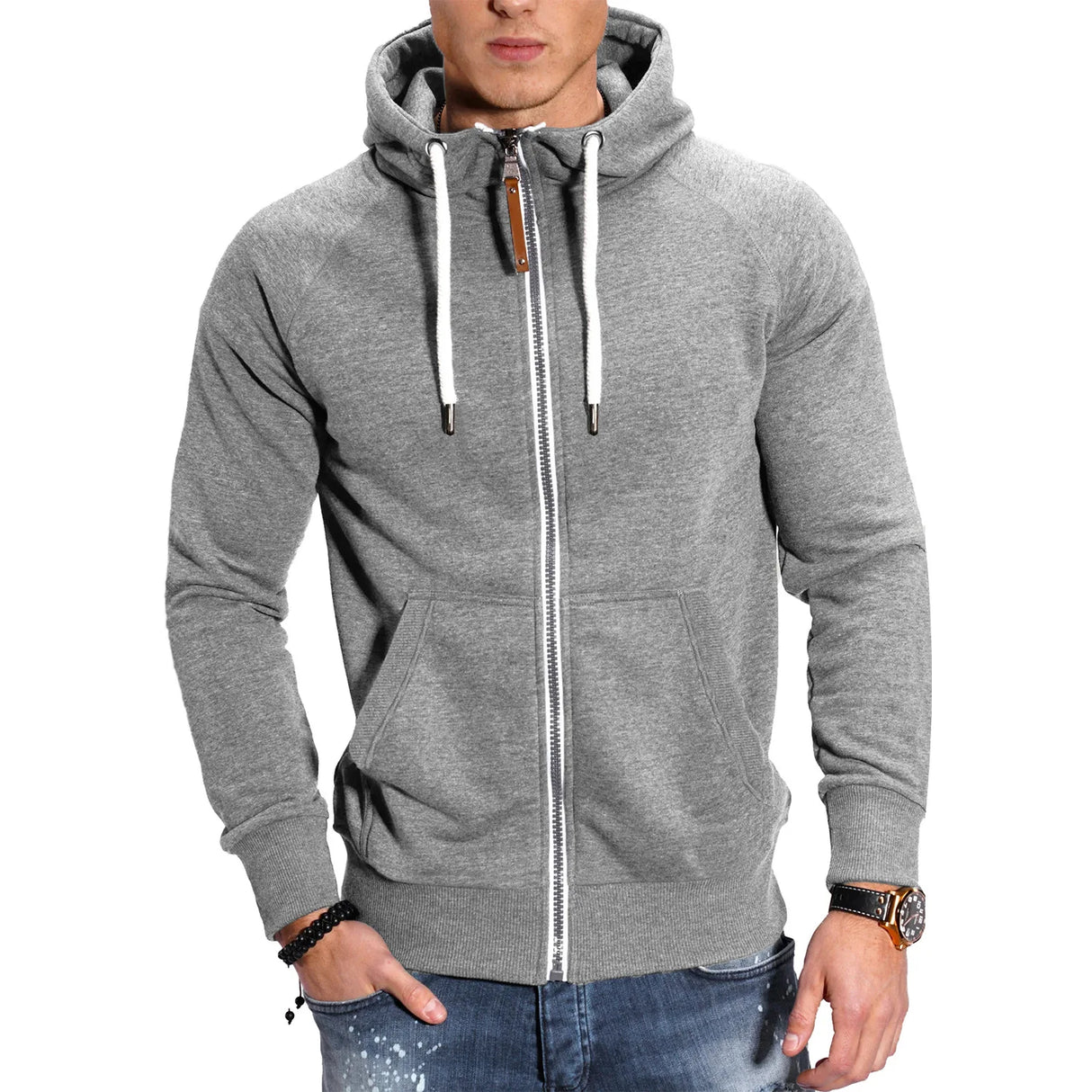 Men’s Zipper Hooded Sweatshirt