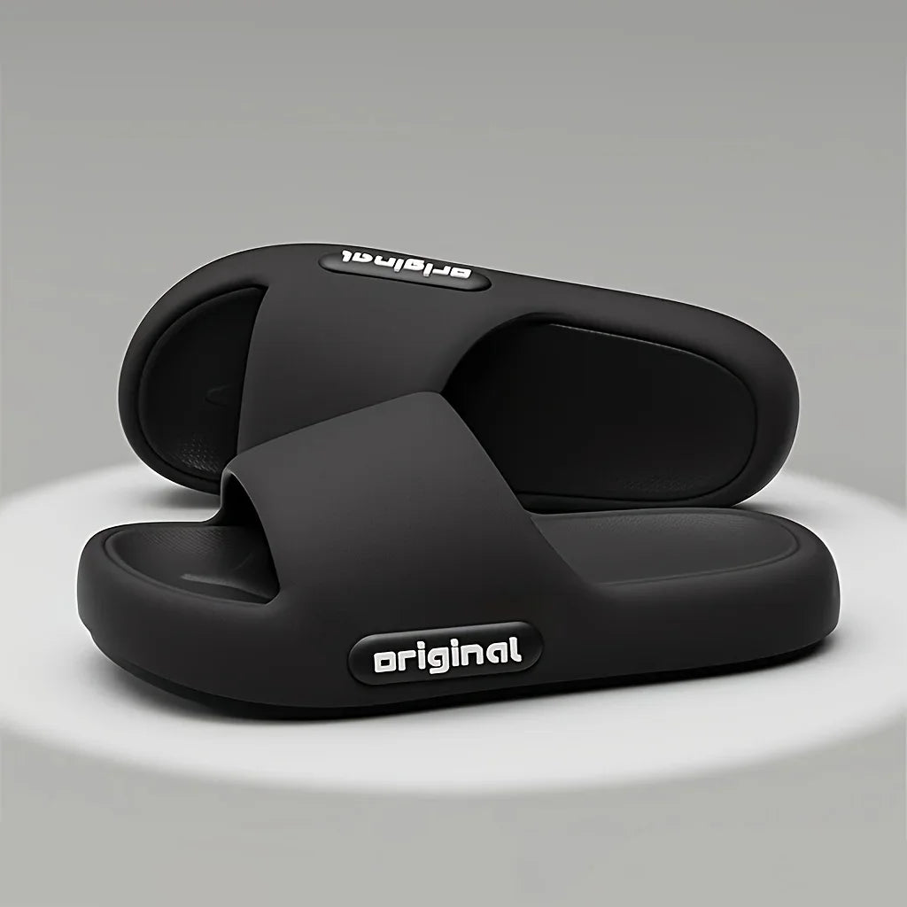 نعال ناعمة للنساء للاستخدام الداخلي والخارجي بنعل سميك