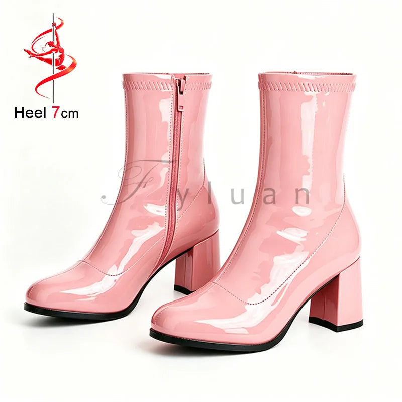 Classic Block Heel Ankle Boots