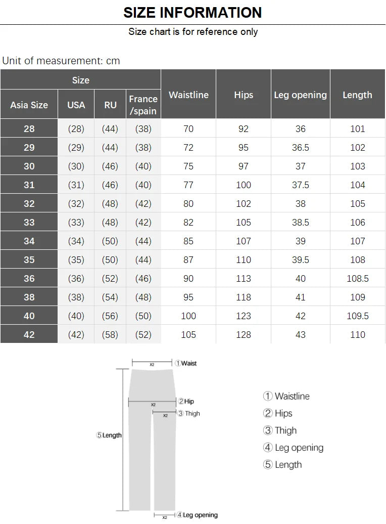 بنطلون جينز رجالي مستقيم بمقاسات كبيرة