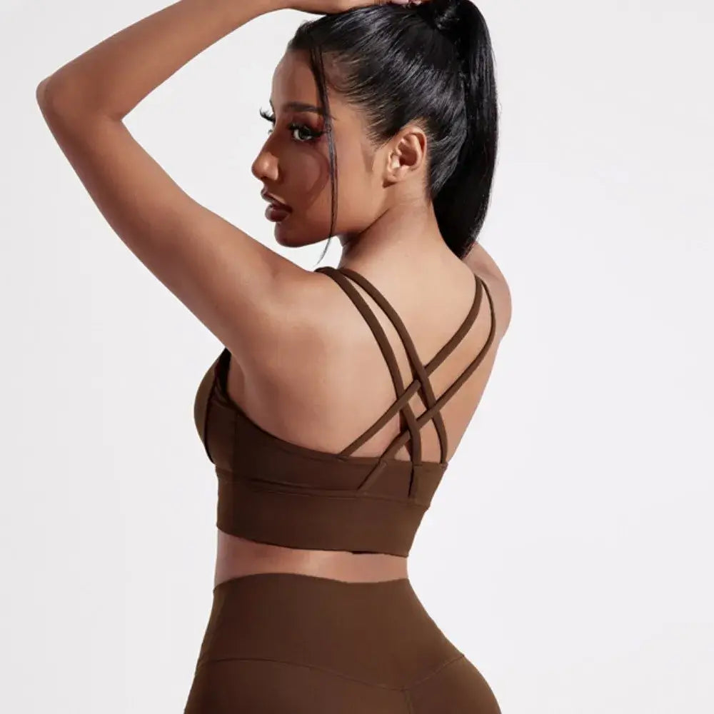 Women Cross Back Training Sports Bra