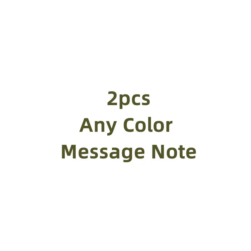 Set of 2 message notes available in any color for versatile use.