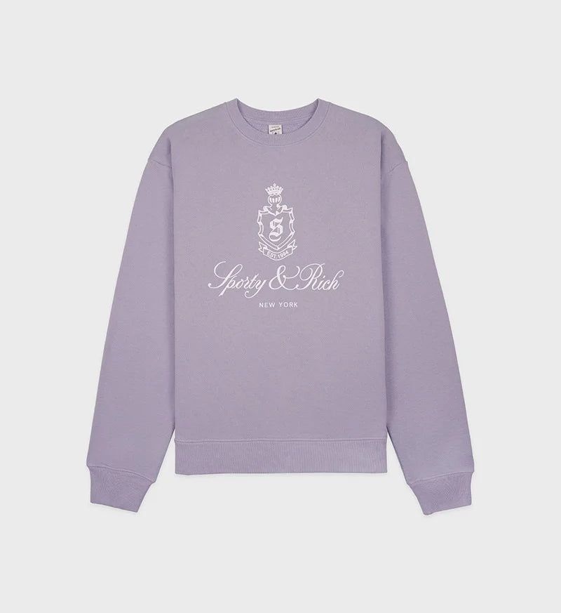 Women's Crown Letter Cotton Sweatshirt