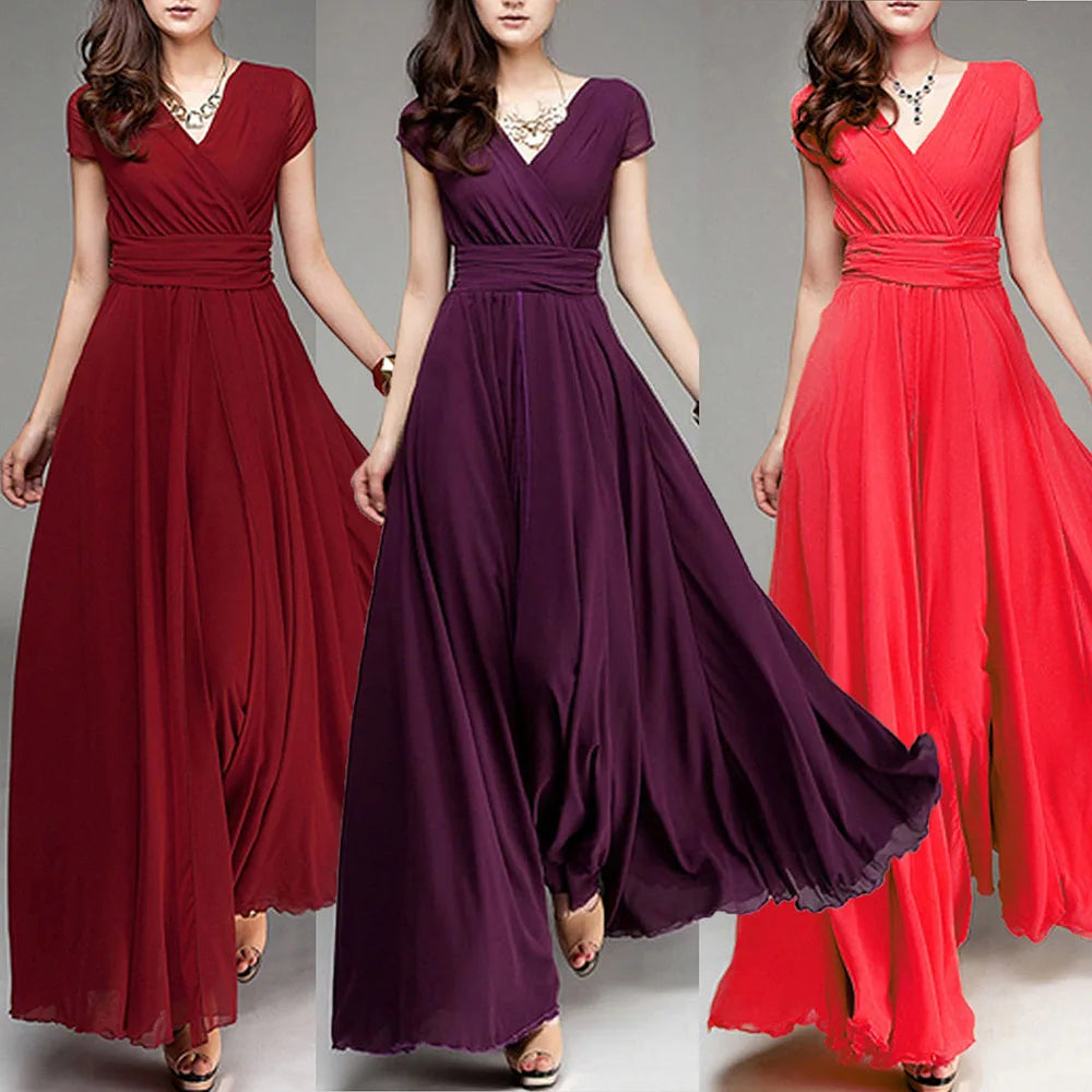 Women Chiffon Summer Party Dress