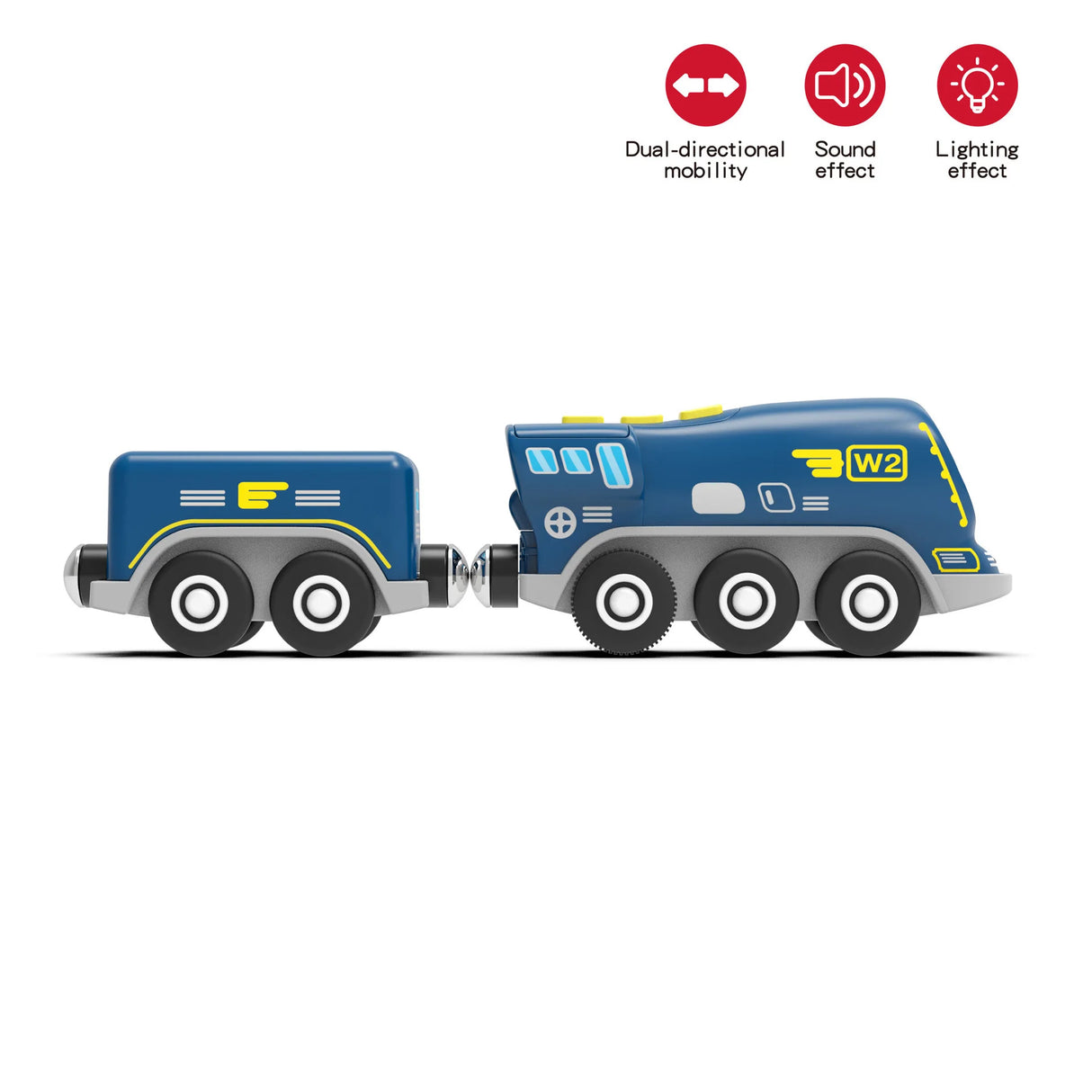 Magnetic Wooden Train Set for Kids