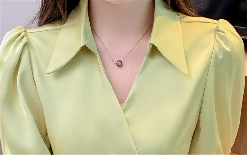 Chiffon V-Neck Short Sleeve Women's Jacket