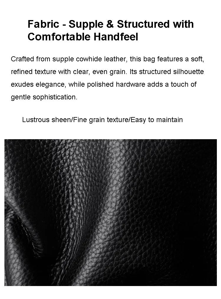 Structured Leather Crossbody Bag
