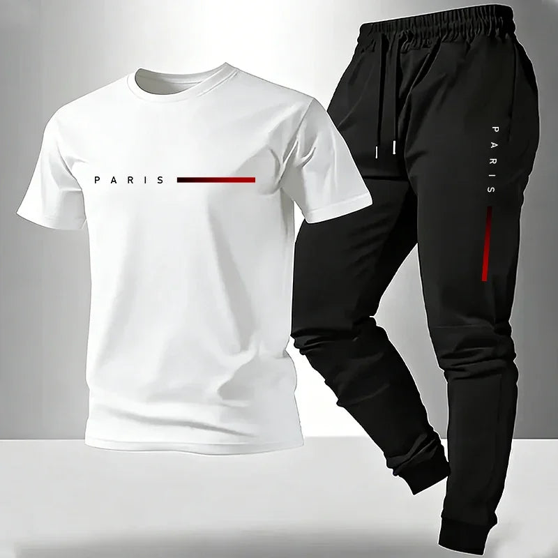 Men's T-Shirt & Sweatpants Tracksuit Set