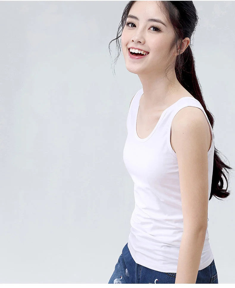 تانك توب نسائي من القطن