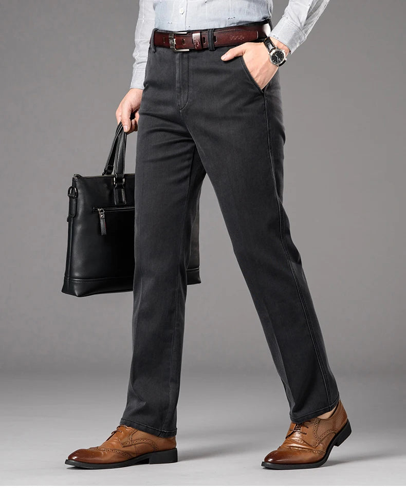 بنطلون جينز رجالي كلاسيكي مستقيم