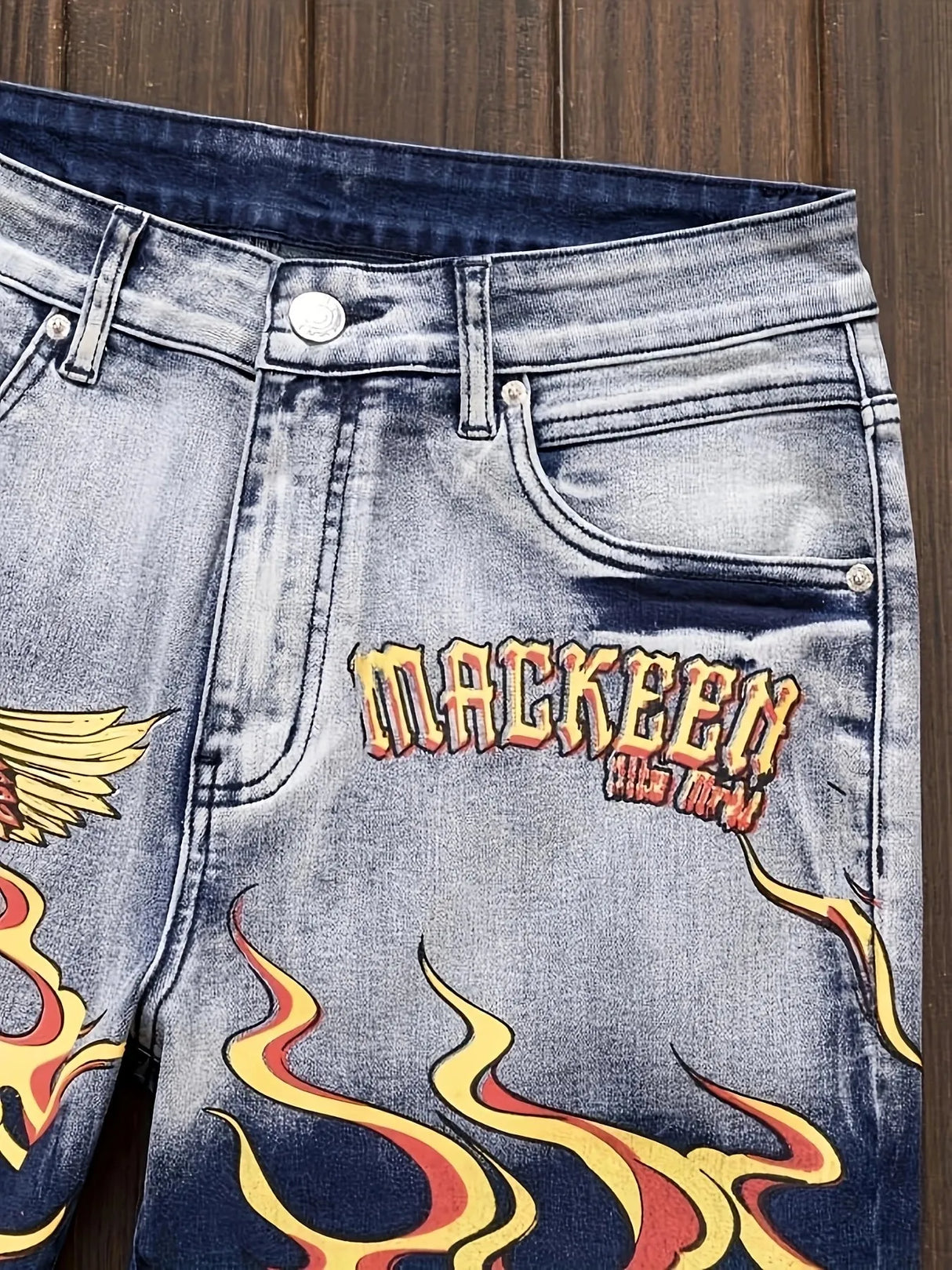 بنطلون جينز ممزق رجالي عتيق