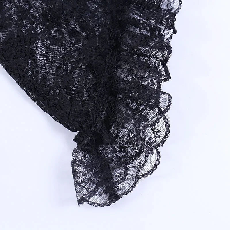 Gothic Black Sheer Bolero Shrug Jacket