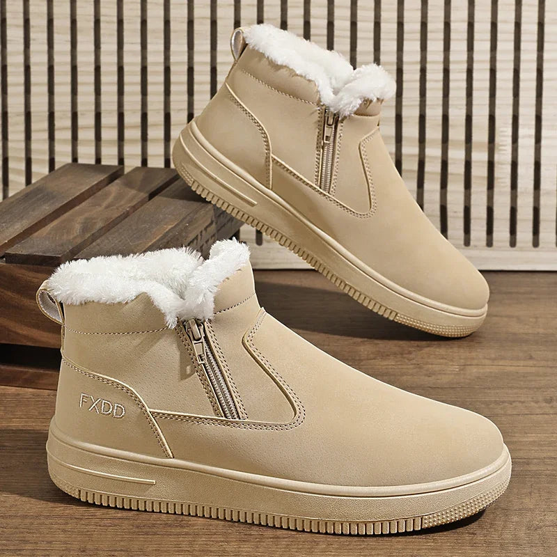 أحذية المطر الخارجية ذات النعل السميك للنساء