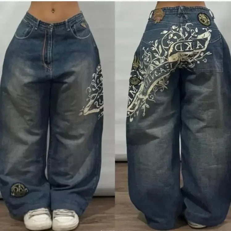 Miss Me Y2K Rhinestone Wide Jeans