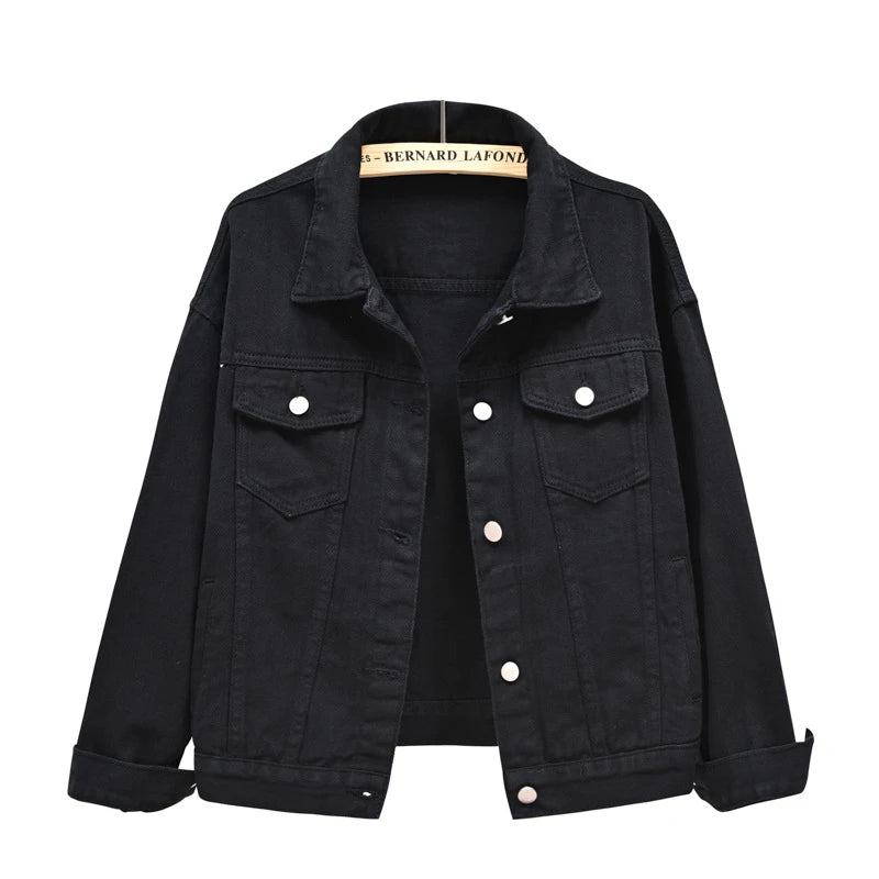 Pure Color Women's Denim Jacket