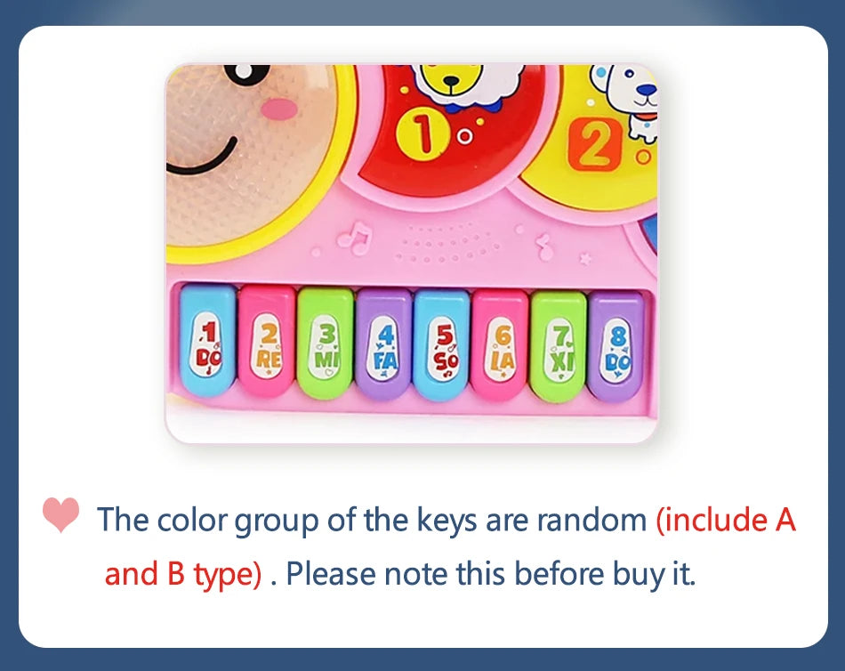 Kids Cartoon Piano Musical Toy