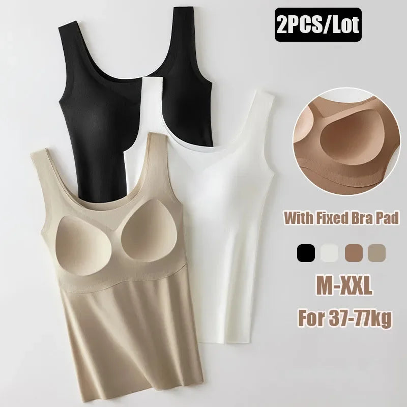 Women Seamless Padded Tank Top (2pcs)