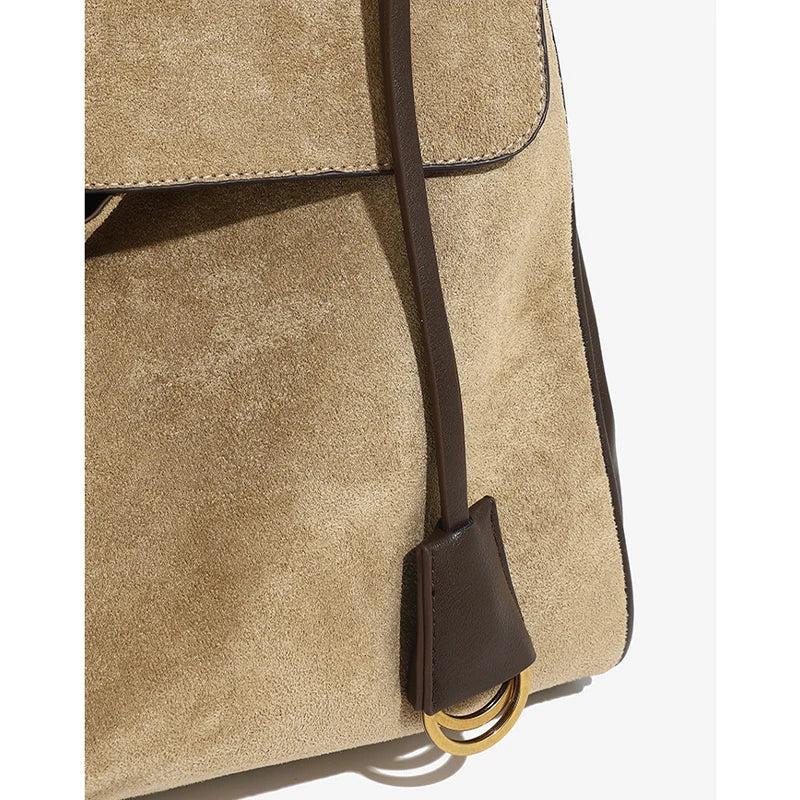 Frosted Leather Shoulder Bag