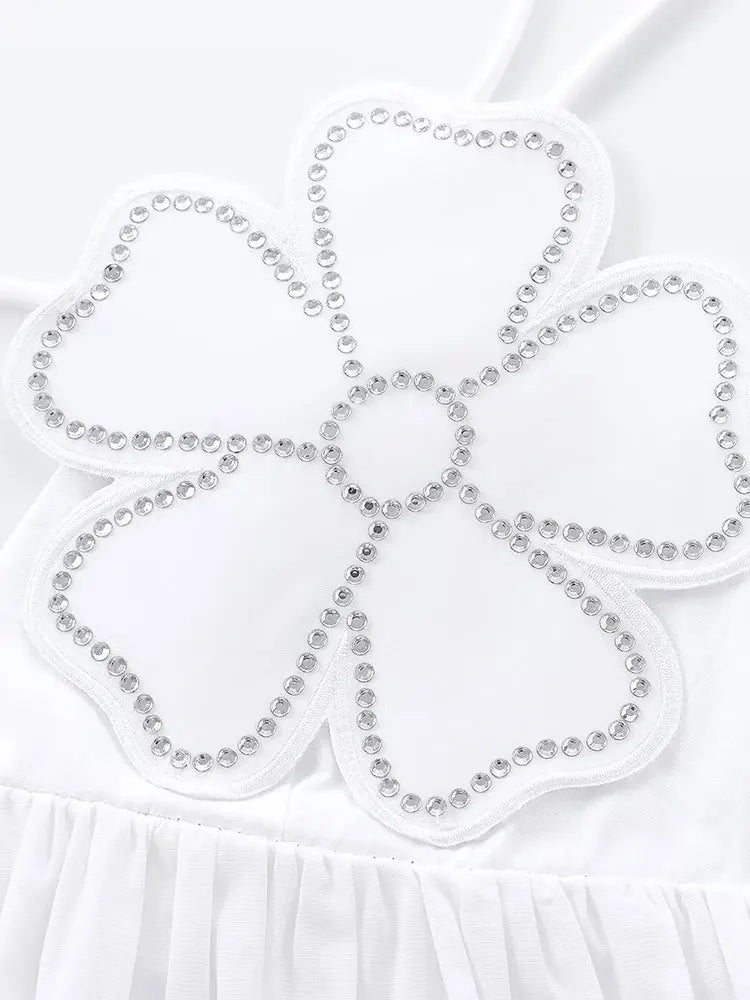 Rhinestone Backless Cami