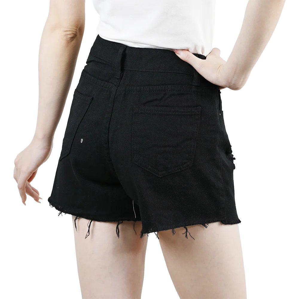 Women’s 3PCS High Waist Ripped Denim Shorts