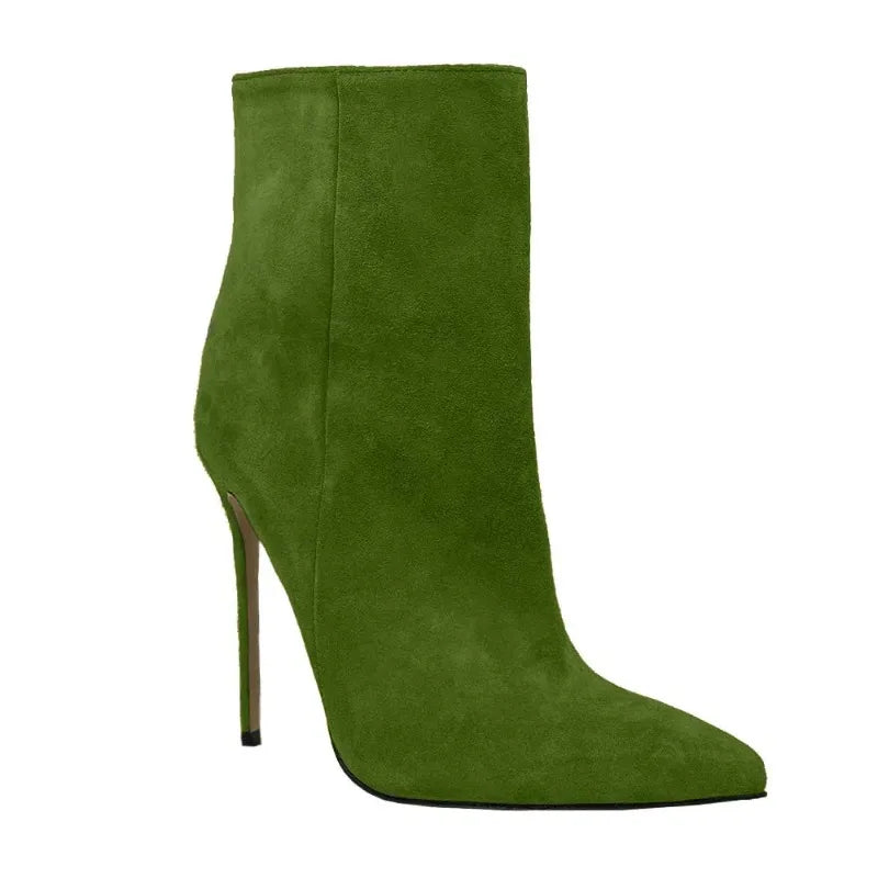Suede Stiletto Boots
