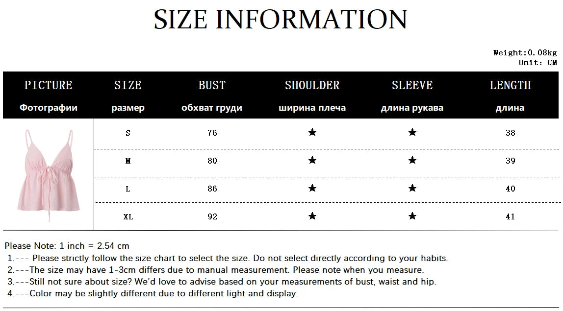 Off Shoulder V‑Neck Pink Crop Tank Top