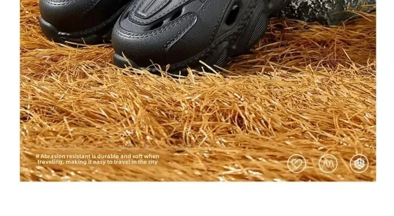 صنادل رجالية مضادة للانزلاق من مادة إي في إيه