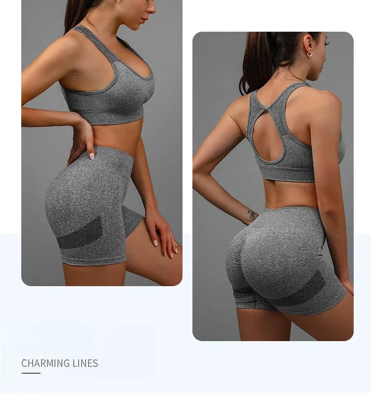 طقم سترة وشورت رياضي نسائي