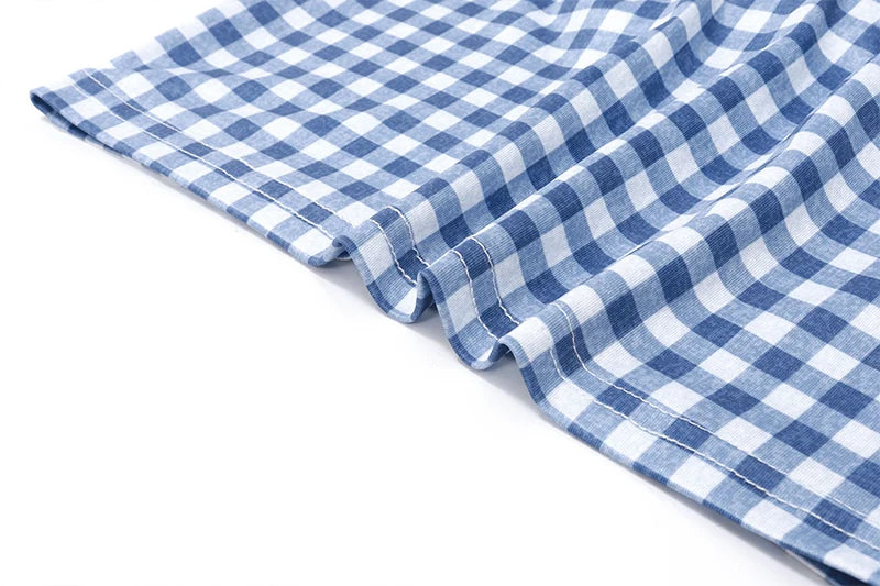 Plaid Bow Backless Y2K Crop Top Streetwear