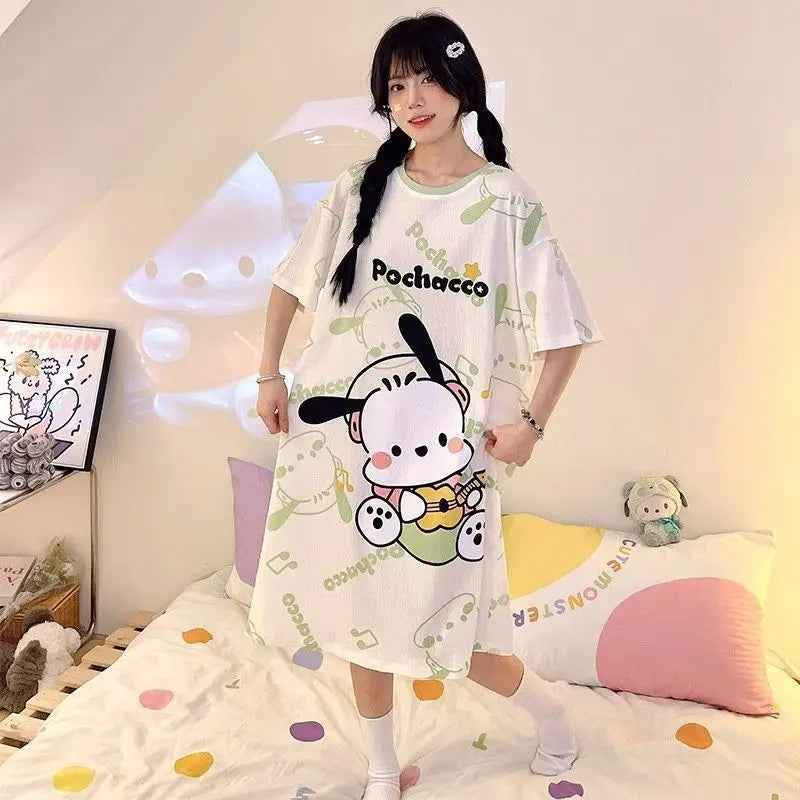 Sanrio Kuromi Cute Pajamas Cosplay Costume