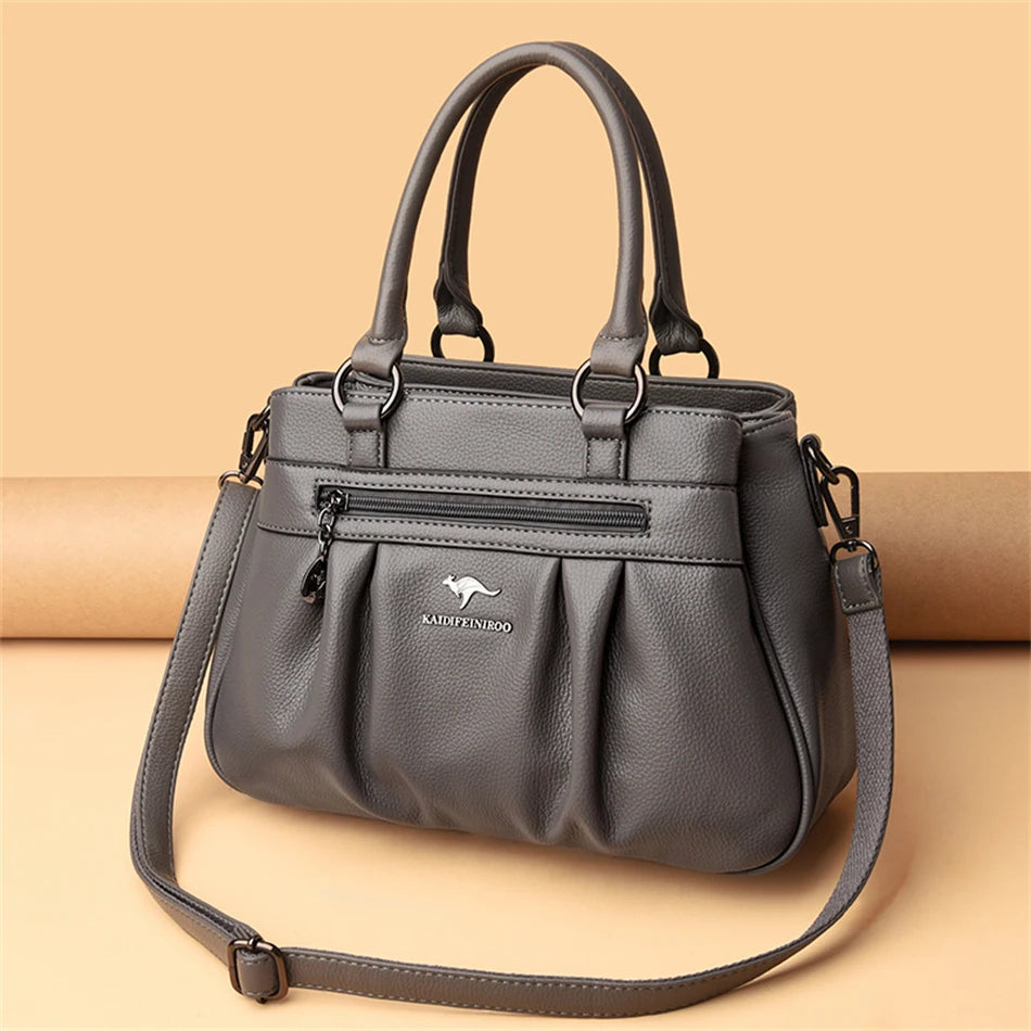 Triple Compartment Tote Bag