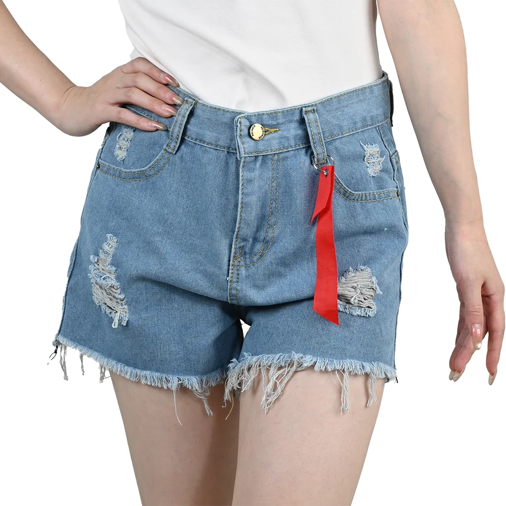 Women’s 3PCS High Waist Ripped Denim Shorts