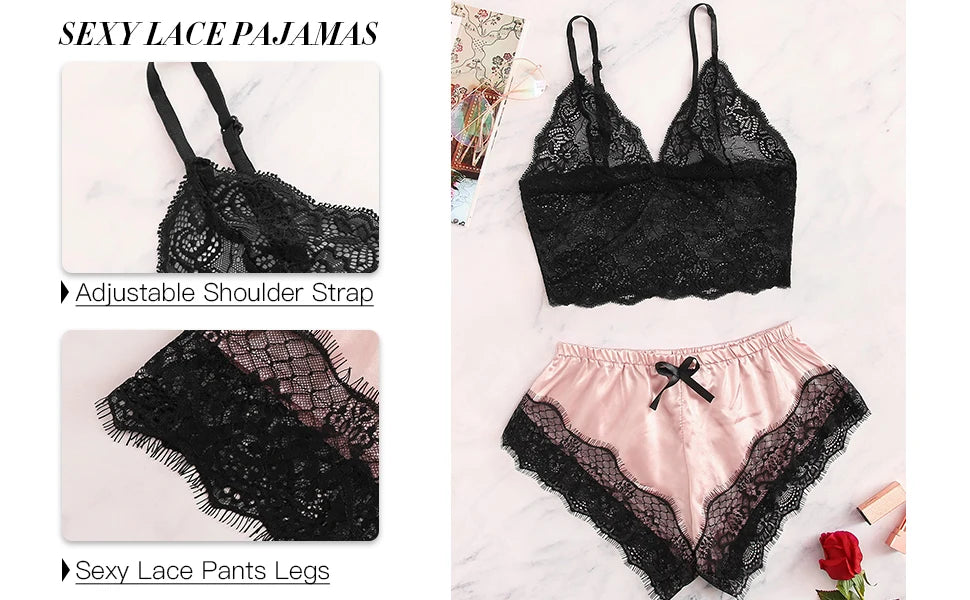 Bella Satin Cami Set
