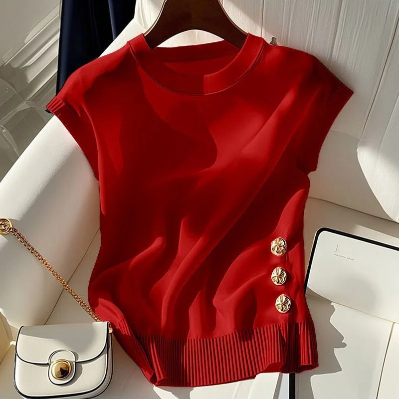 Women's Sleeveless Summer Knit Pullover