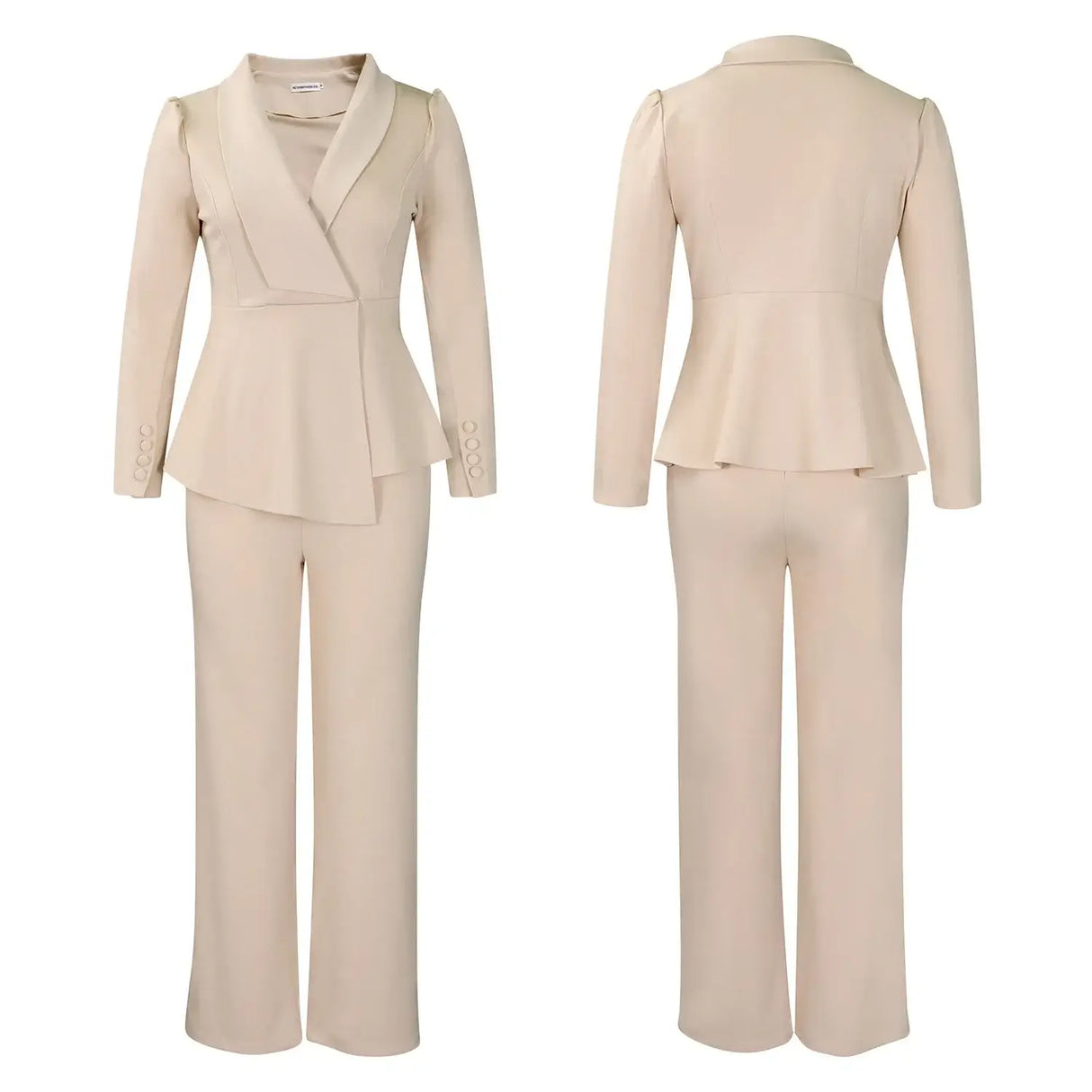 Women Plus Size Long Sleeve Pants Set