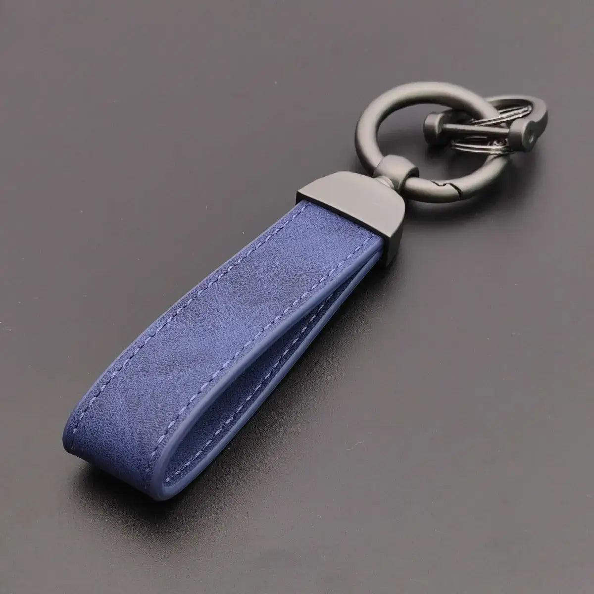 Custom Name Logo Leather Keychain