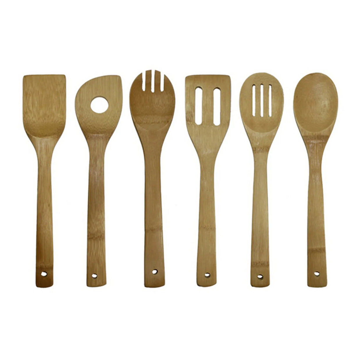6-Piece Wooden Handle Kitchen Utensil Set