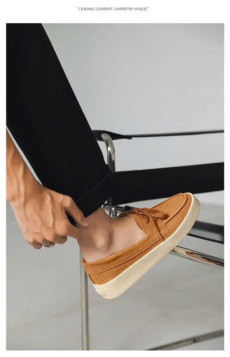 Men Suede Lightweight Driving Loafers