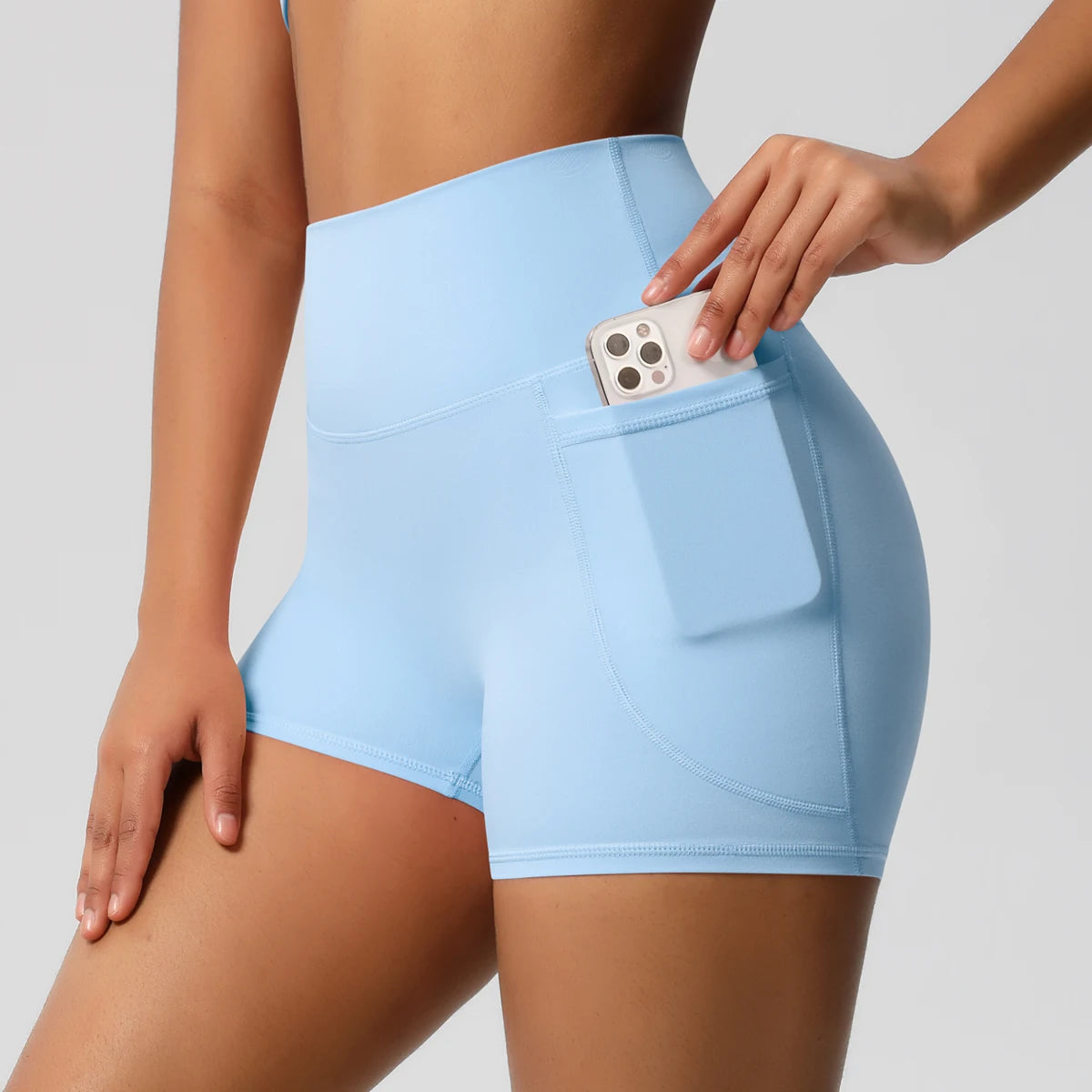 Women's Pocketed Fitness Yoga Shorts