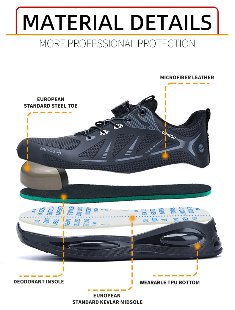 أحذية رياضية نسائية آمنة قابلة للتنفس